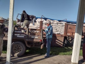 Pisear camión maiz