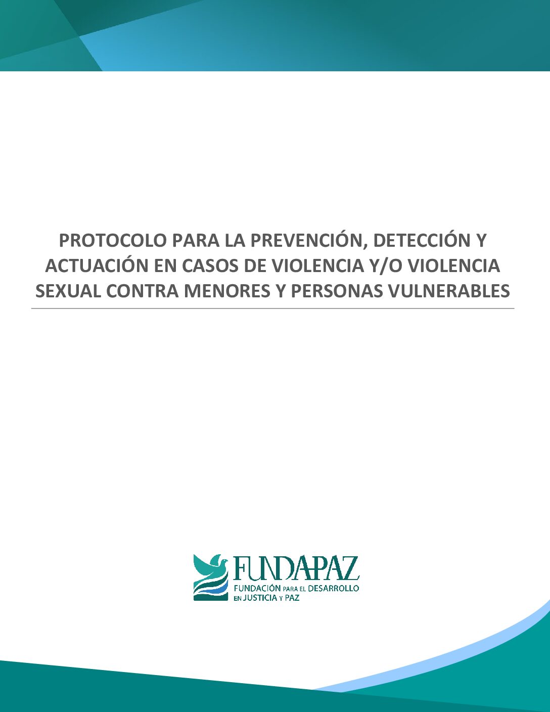Protocolo para la prevención y actuación en casos de violencia y o ...