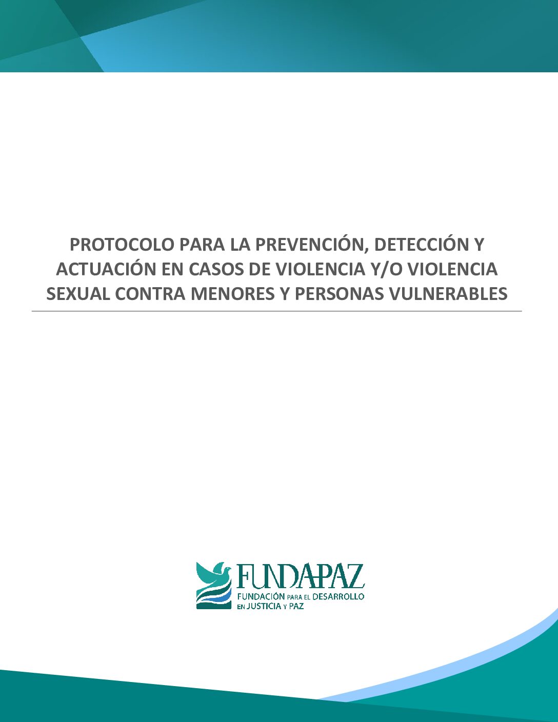 Protocolo para la prevención y actuación en casos de violencia y o ...